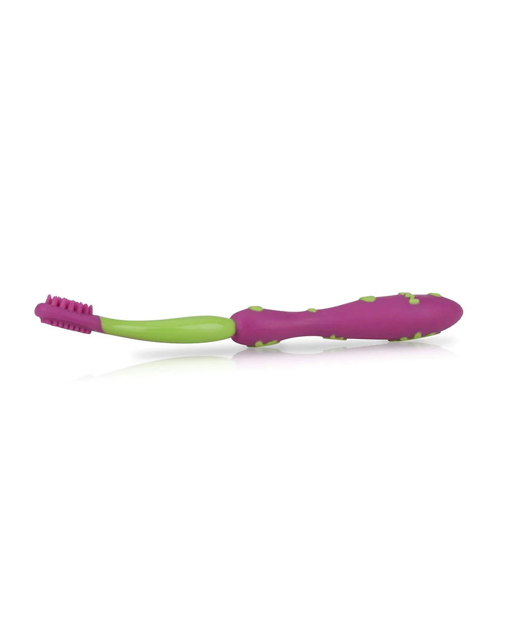 Nuby 4-Stage Oral Care Baby Toothbrush Set-Stage 1234-3 to 24M-Pink & Green - Image 5