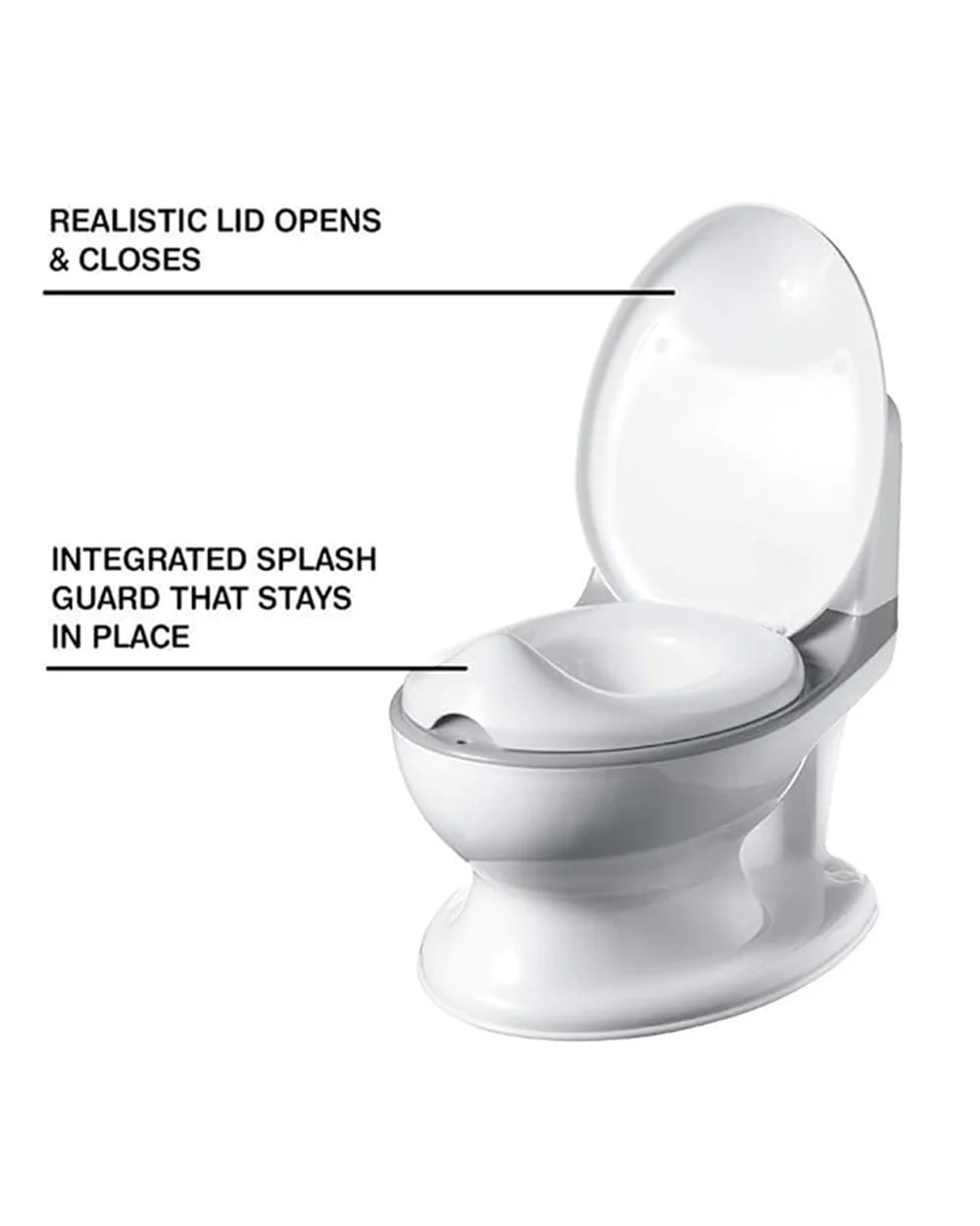 Nuby My Real Potty Realistic Training Chair-With Flushing Sound-18 to 36M-White - Image 12