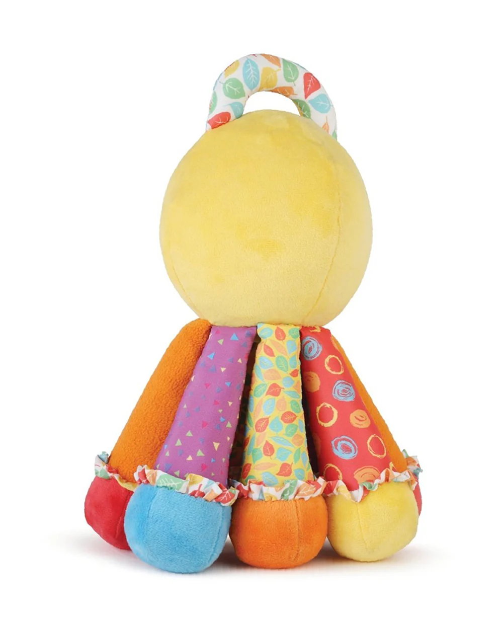 nuluv Activity Octopus Rattle Toy-Plush Rattle-Smooth Edges BPA and PVC Free-Multicolor-3M+ - Image 2