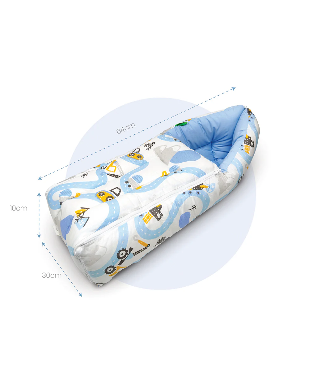nuluv Baby Carrier Nest-100% Cotton With Antimicrobial & Hypoallergenic Filling-Transport-Newborn Bed - Image 2