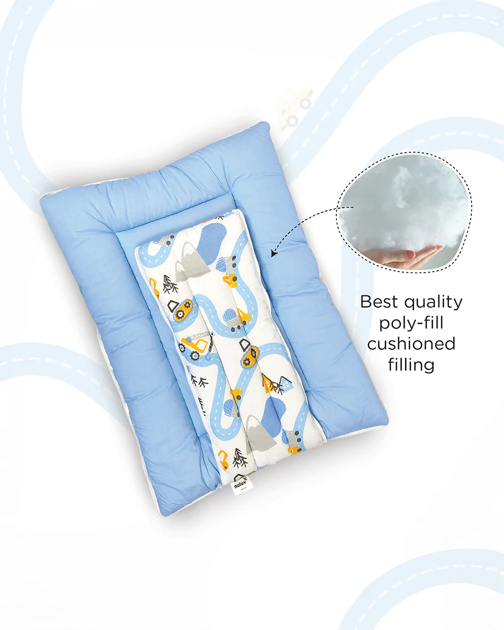 nuluv Baby Carrier Nest-100% Cotton With Antimicrobial & Hypoallergenic Filling-Transport-Newborn Bed - Image 5