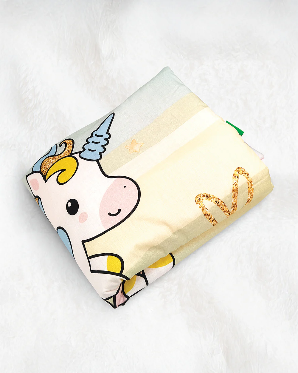 nuluv Baby Gadda Set-100% Cotton With Antimicrobial & Hypoallergenic Filling-Unicorn-Pack of 5-For Infants - Image 11
