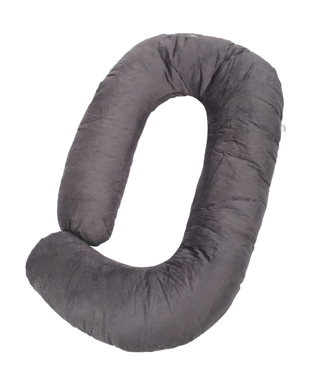nuluv G shaped Pregnancy Pillow-Full Body-Dark Grey-Cotton Blend-Removable & Washable Cover-For Maternity