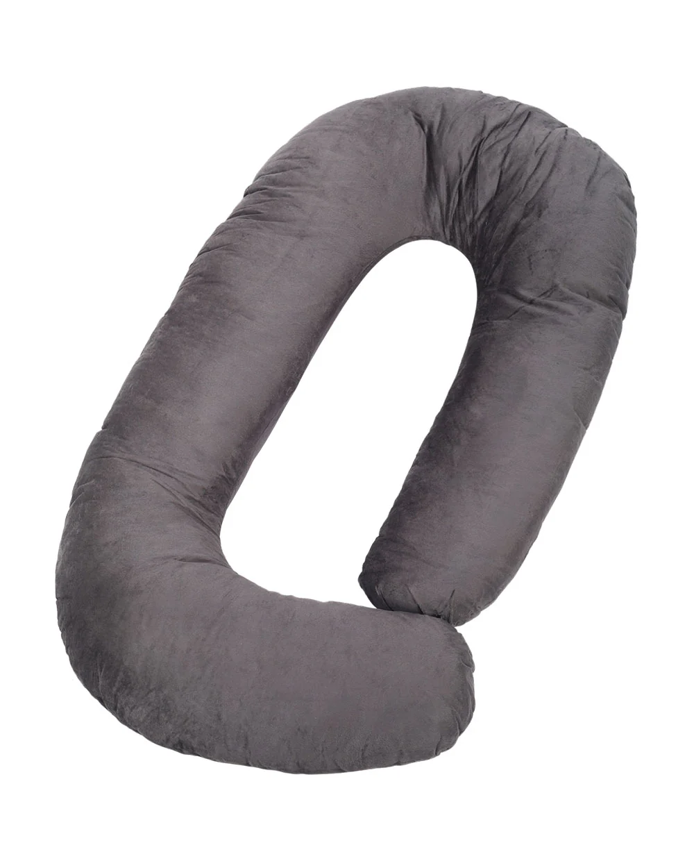 nuluv G shaped Pregnancy Pillow-Full Body-Dark Grey-Cotton Blend-Removable & Washable Cover-For Maternity - Image 2
