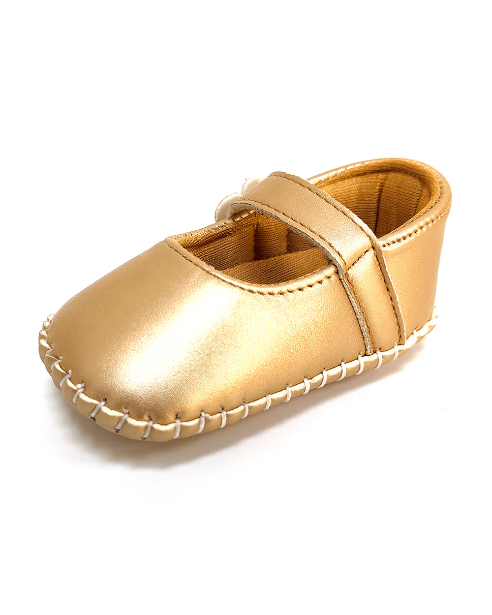 nuluv Golden Velcro Bellies-Party Booties-For Infants - Image 2