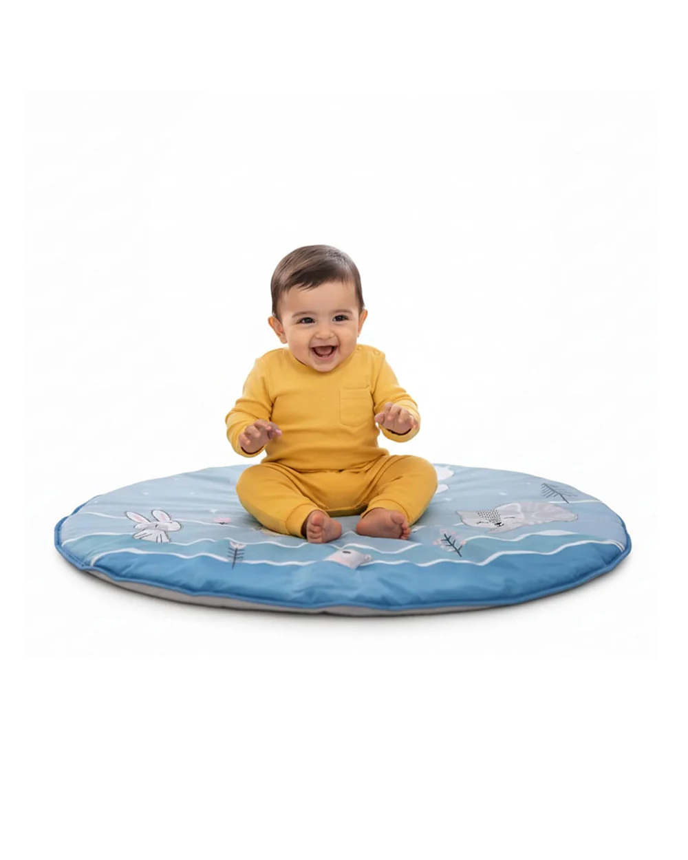 nuluv Moonlight Activity Playmat-With Mirror, Crinkle & Rattle-Soft & Breathable-2M+