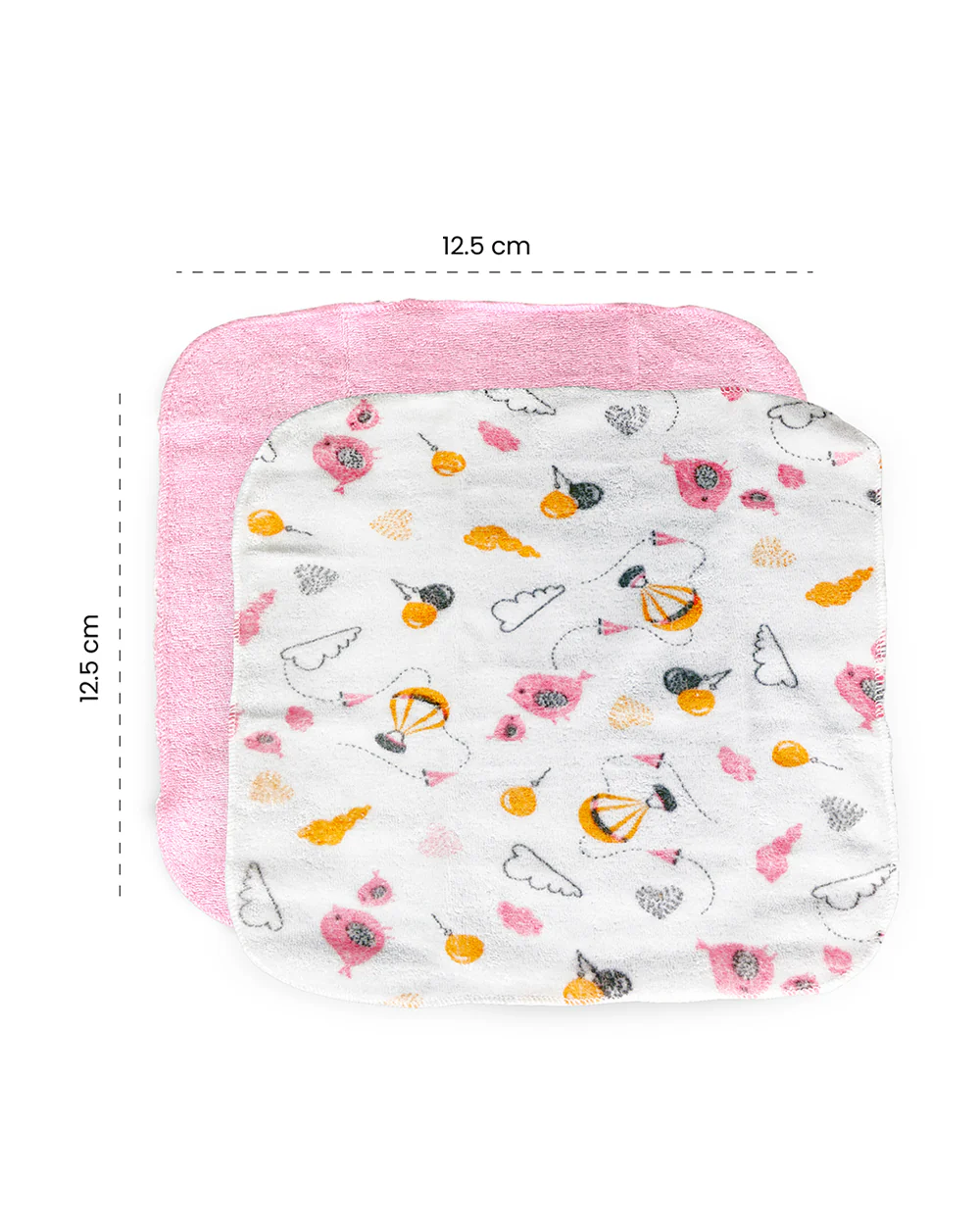 nuluv Printed Baby Napkins-100% Cotton Terry-Pack of 6-For Infant Girls - Image 7