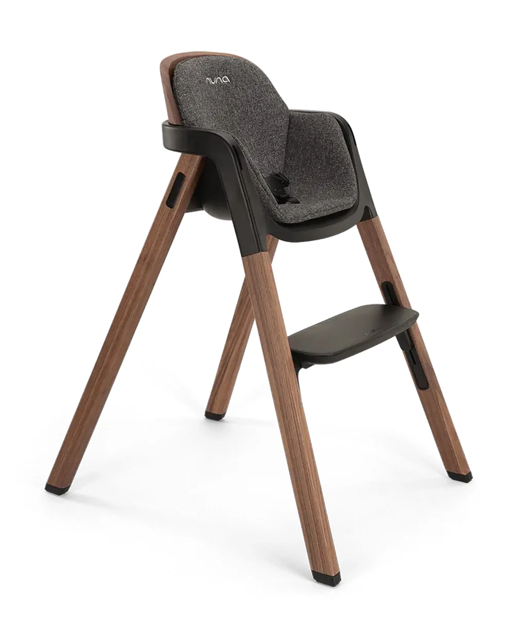 Nuna Bryn Baby High Chair-With Removable Seat Pad & Child Tray-Tool Free Assembly-Made From Premium Black Walnut & Maple Woods-For 6M+ (Upto 100 Kg)-Sanderson - Image 10