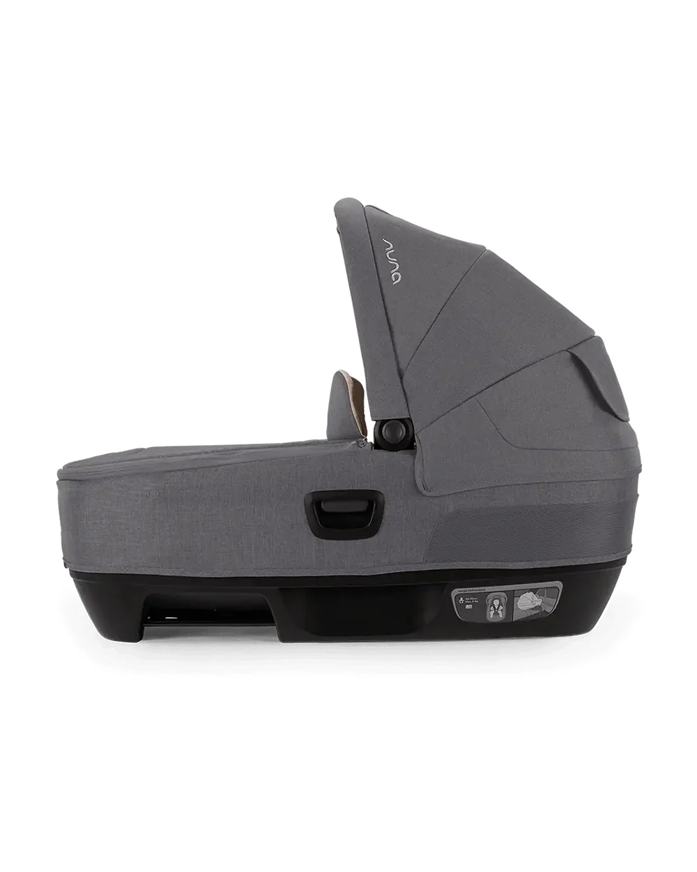 Nuna Cari NEXT Baby Carry Cot-Doubling As Car Seat & Carry Cot-3 Point Harness-With Organic Jersey Infant Insert & Dream Drape-2 Years Warranty-For 0 to 12M (Upto 13 Kg)-Granite - Image 12