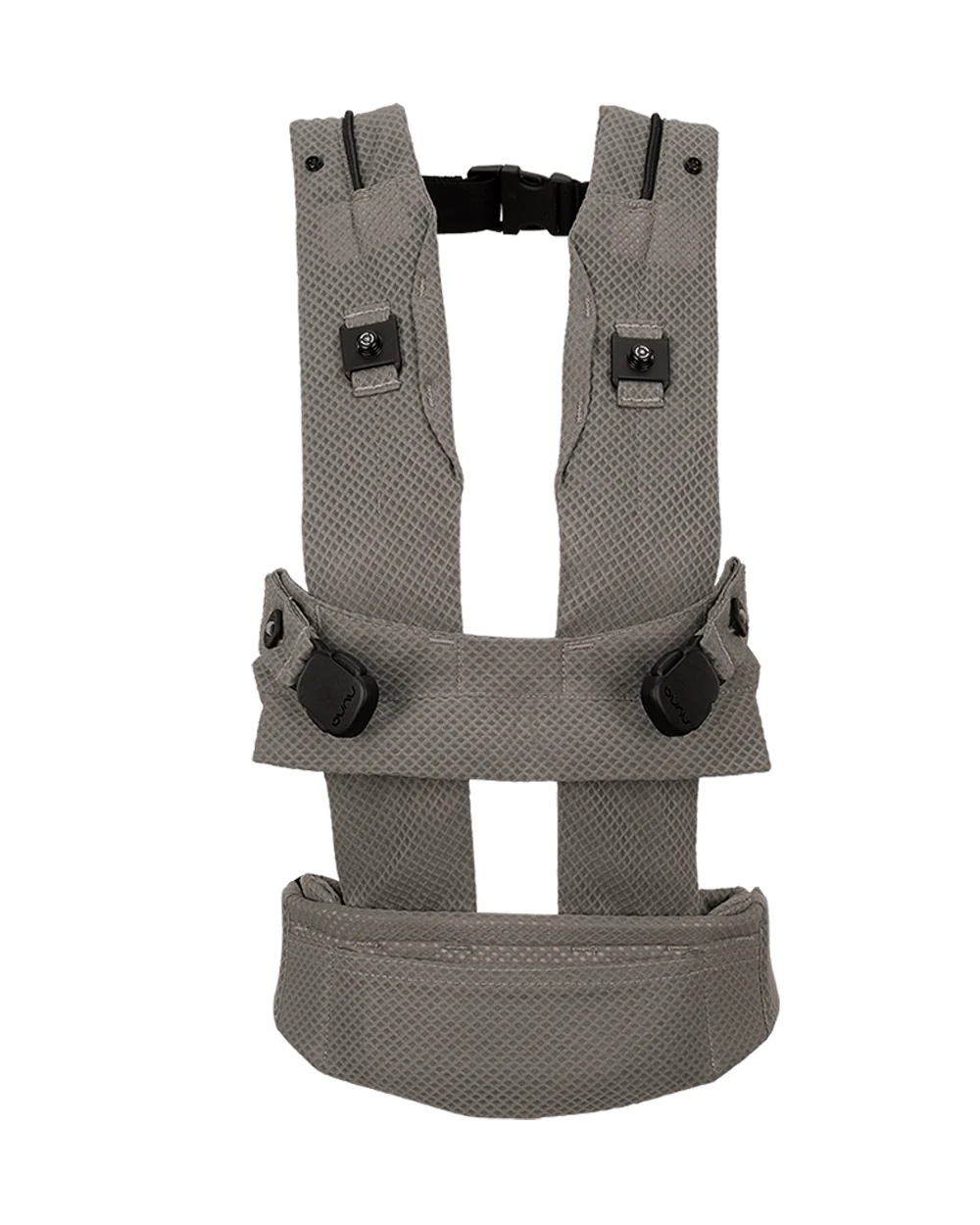 Nuna Cudl Deux Baby Carrier-4 Carrying Positions-Interchangeable Mesh & Cotton Panels For All Weather Comfort-Includes Storage Bag, 2 Bibs, Wristlest Pouch & Harness Covers-For 0 to 3Y (3.5 to 16 Kg)-Shadow - Image 7