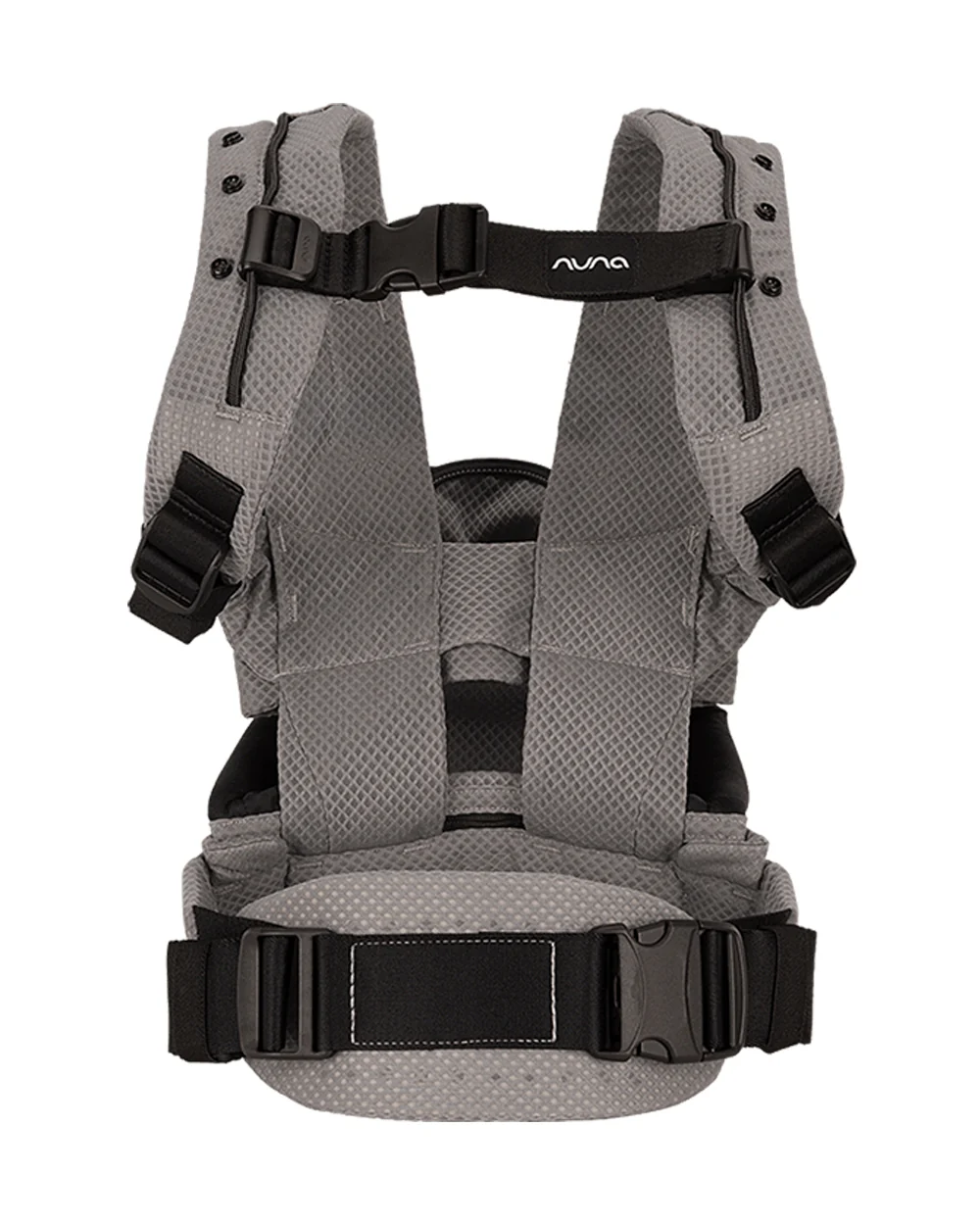 Nuna Cudl Deux Baby Carrier-4 Carrying Positions-Interchangeable Mesh & Cotton Panels For All Weather Comfort-Includes Storage Bag, 2 Bibs, Wristlest Pouch & Harness Covers-For 0 to 3Y (3.5 to 16 Kg)-Shadow - Image 8