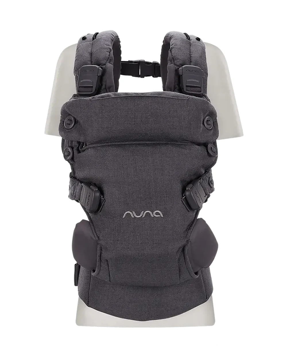 Nuna Cudl Luxe Baby Carrier-4 Carrying Position-Made With 70% Cashmere & 30% Silk Blend-Perfectly Giftable-With Laundry Bag, Pouch, Socks, Bibs, Harness Cover & Storage Bag-For 0 to 3Y (Upto 16 Kg)-Dusk - Image 3