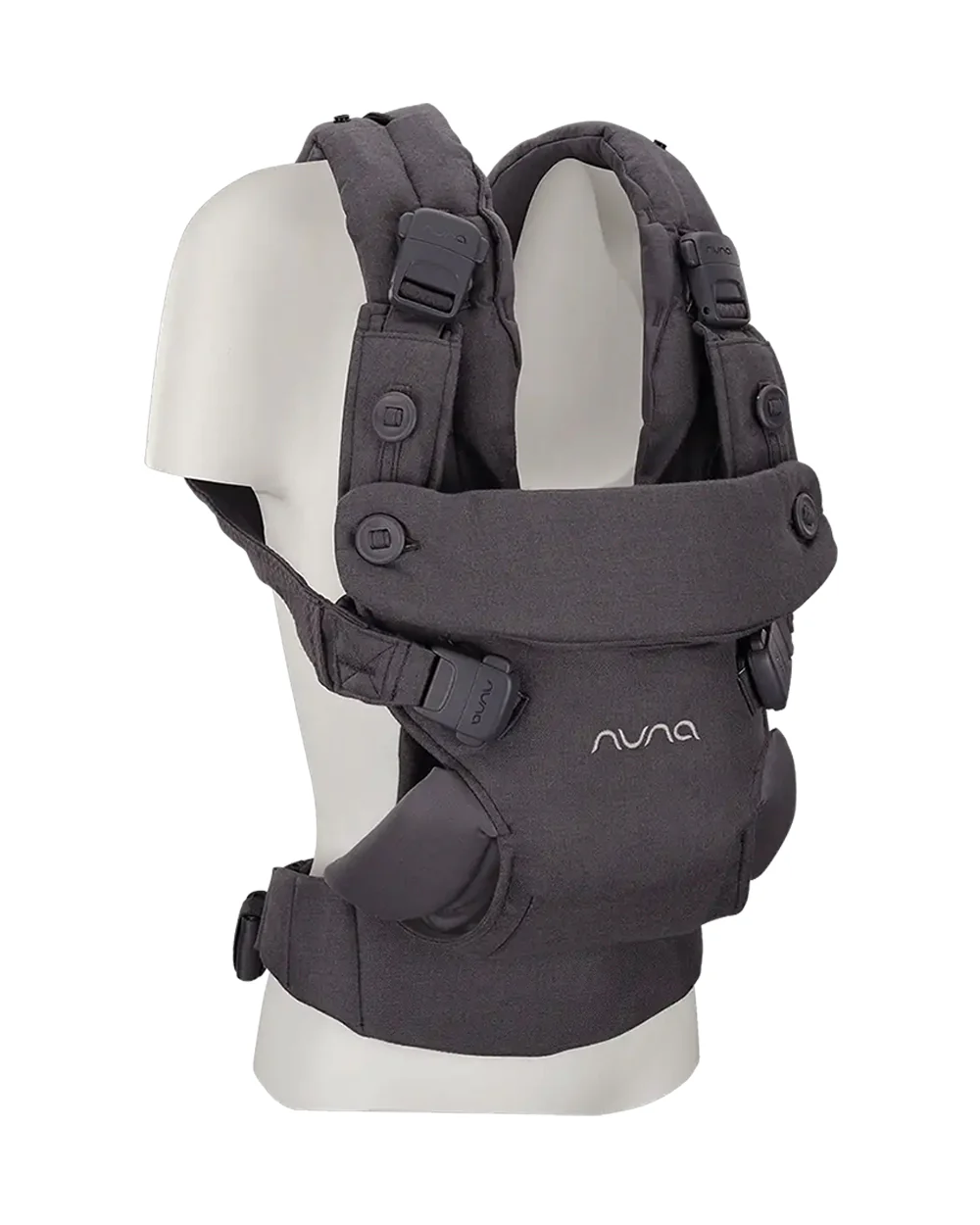 Nuna Cudl Luxe Baby Carrier-4 Carrying Position-Made With 70% Cashmere & 30% Silk Blend-Perfectly Giftable-With Laundry Bag, Pouch, Socks, Bibs, Harness Cover & Storage Bag-For 0 to 3Y (Upto 16 Kg)-Dusk - Image 4