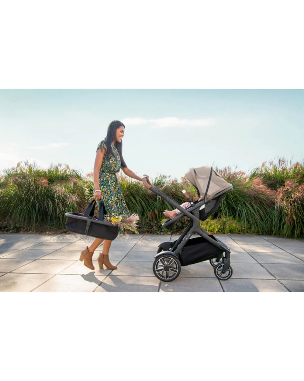 Nuna Demi Grow Baby Stroller-With Cup Holder-Converts to Double or Twin Stroller-Custom Dual Suspension-Pram for 6M to 4Y (Upto 22 Kg)-Frost - Image 14