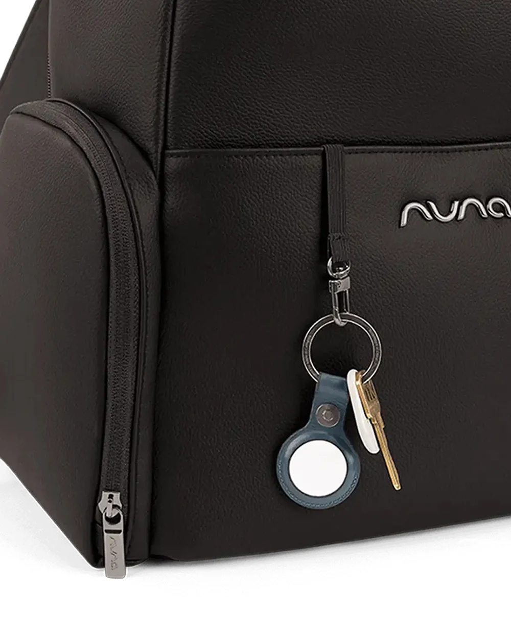 Nuna Essential Diaper Bag-Backpack-Changing Pad With Magnetic Closure-Removable Toiletry Pouch-Back Pocket Unzips Into Trolley Sleeve-Caviar - Image 12
