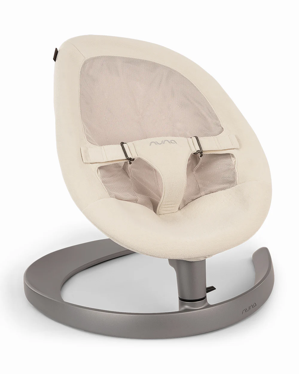 Nuna Leaf Grow Baby Bouncer-Organic Jersey Knit Cotton Insert-3 Ergonomic Recline Positions-With Toy Bar-2 Years Warranty-For Infants-Cloud - Image 6