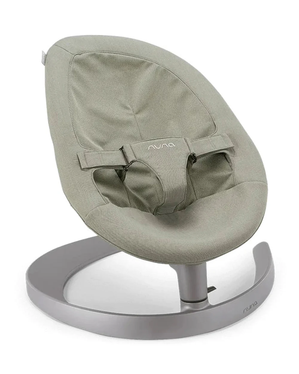 Nuna Leaf Grow Baby Bouncer-Organic Jersey Knit Cotton Insert-3 Ergonomic Recline Positions-With Toy Bar-2 Years Warranty-For Infants-Thyme - Image 3