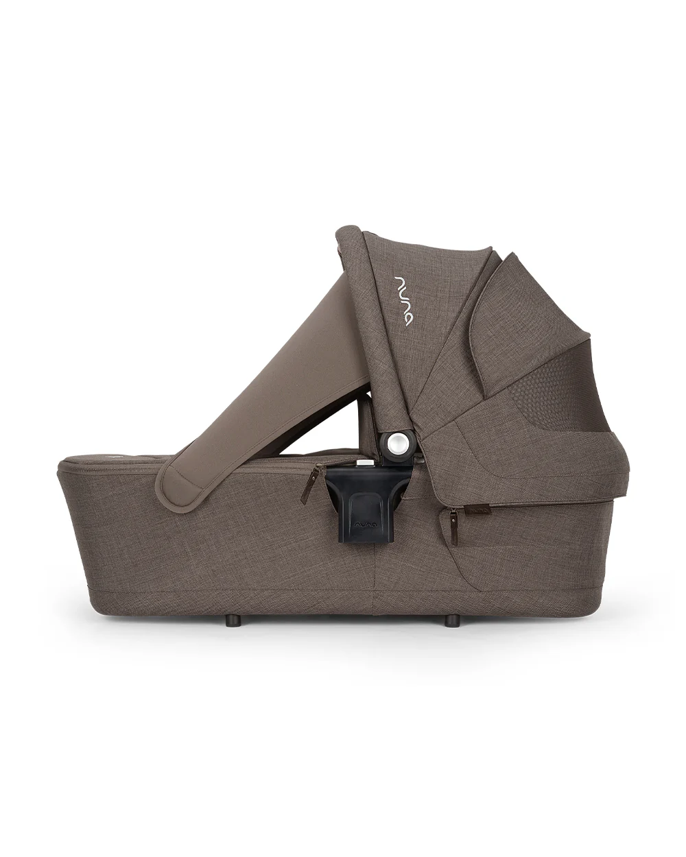 Nuna LYTL Baby Carry Cot-With Dream Drape & Ventilated Mesh Panel-Integrated Release Buttons-Compact & Flat Fold-Includes Rain Cover-2 Years Warranty-Upto 9 Kg-Chestnut - Image 4
