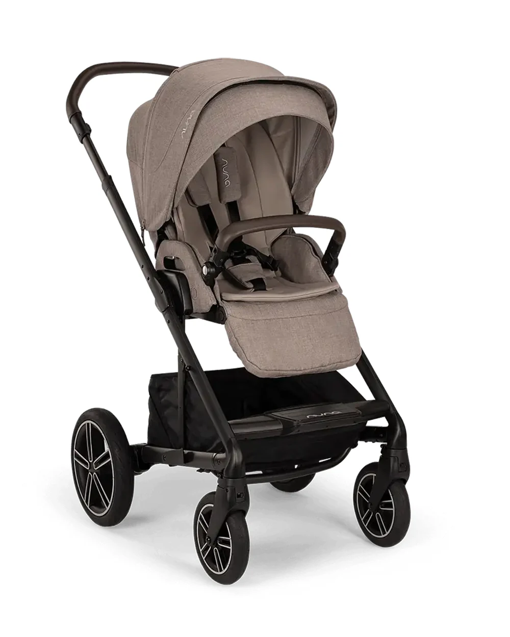 Nuna MIXX Next Baby Stroller-With Cup Holder-Height Adjustable Parent Handle Bar-All Terrain Big Rear Wheels-Includes Rain Cover & Post Adaptors-2 Years Warranty-Pram for 0 to 4Y (Upto 22 Kg)-Cedar - Image 6