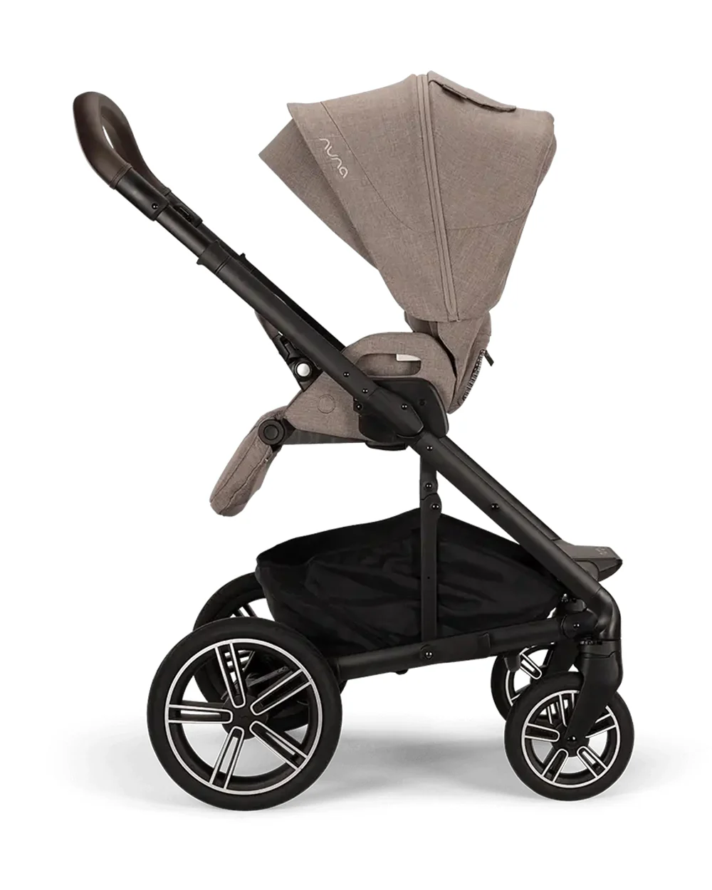 Nuna MIXX Next Baby Stroller-With Cup Holder-Height Adjustable Parent Handle Bar-All Terrain Big Rear Wheels-Includes Rain Cover & Post Adaptors-2 Years Warranty-Pram for 0 to 4Y (Upto 22 Kg)-Cedar - Image 8