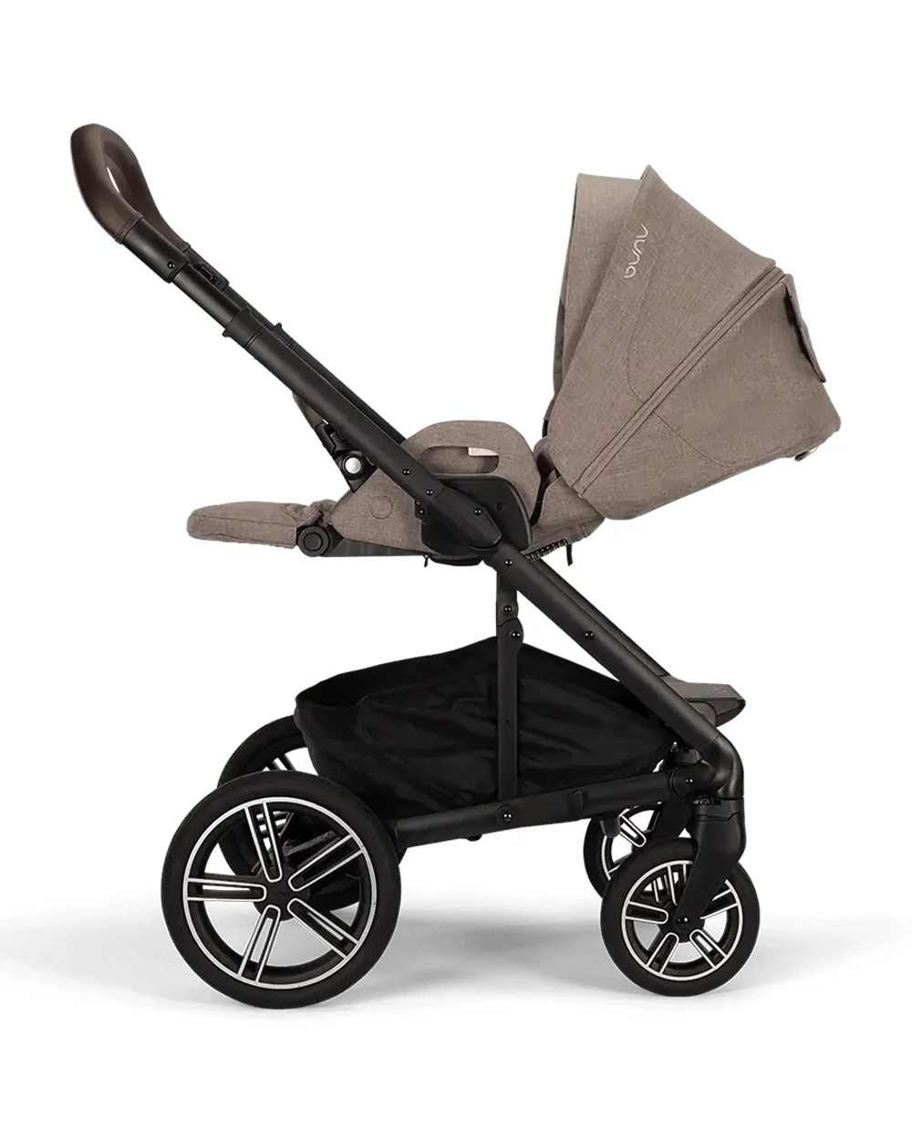 Nuna MIXX Next Baby Stroller-With Cup Holder-Height Adjustable Parent Handle Bar-All Terrain Big Rear Wheels-Includes Rain Cover & Post Adaptors-2 Years Warranty-Pram for 0 to 4Y (Upto 22 Kg)-Cedar - Image 9