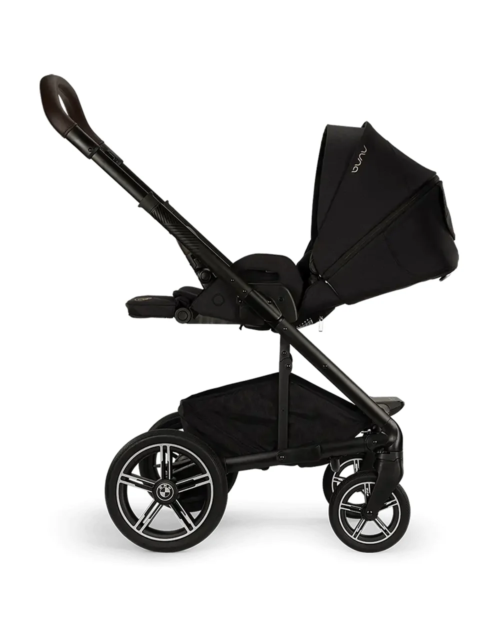 Nuna MIXX Next BMW Collection Stroller-With Cup Holder-Metal BMW Badge On Window Flap-Exclusvie Wheels With BMW Trinity Pattern-2 Years Warranty-Pram for 0 to 4Y (Upto 22 Kg)-Element - Image 11