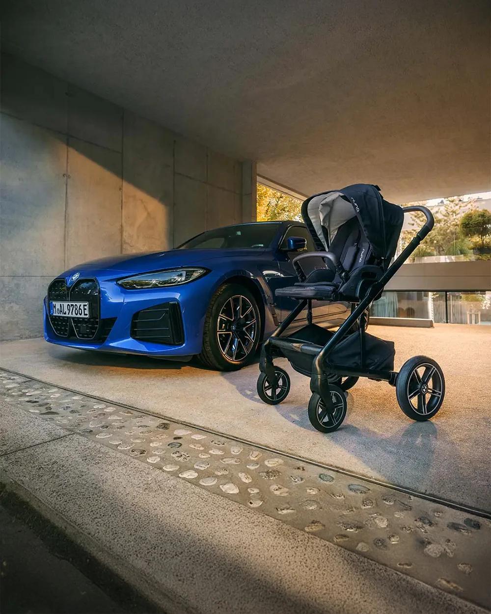 Nuna MIXX Next BMW Collection Stroller-With Cup Holder-Metal BMW Badge On Window Flap-Exclusvie Wheels With BMW Trinity Pattern-2 Years Warranty-Pram for 0 to 4Y (Upto 22 Kg)-Element - Image 22