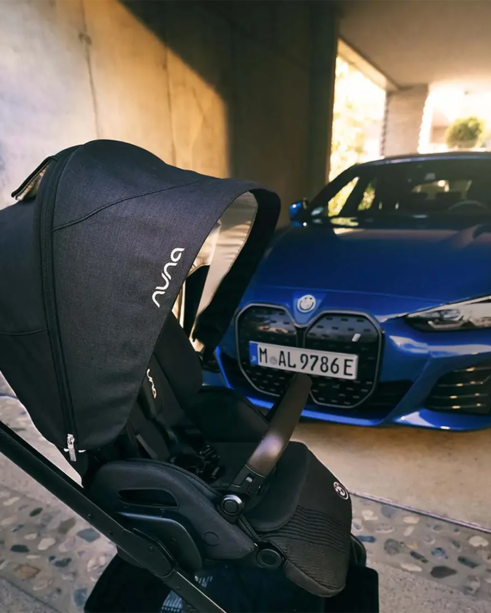 Nuna MIXX Next BMW Collection Stroller-With Cup Holder-Metal BMW Badge On Window Flap-Exclusvie Wheels With BMW Trinity Pattern-2 Years Warranty-Pram for 0 to 4Y (Upto 22 Kg)-Element - Image 23
