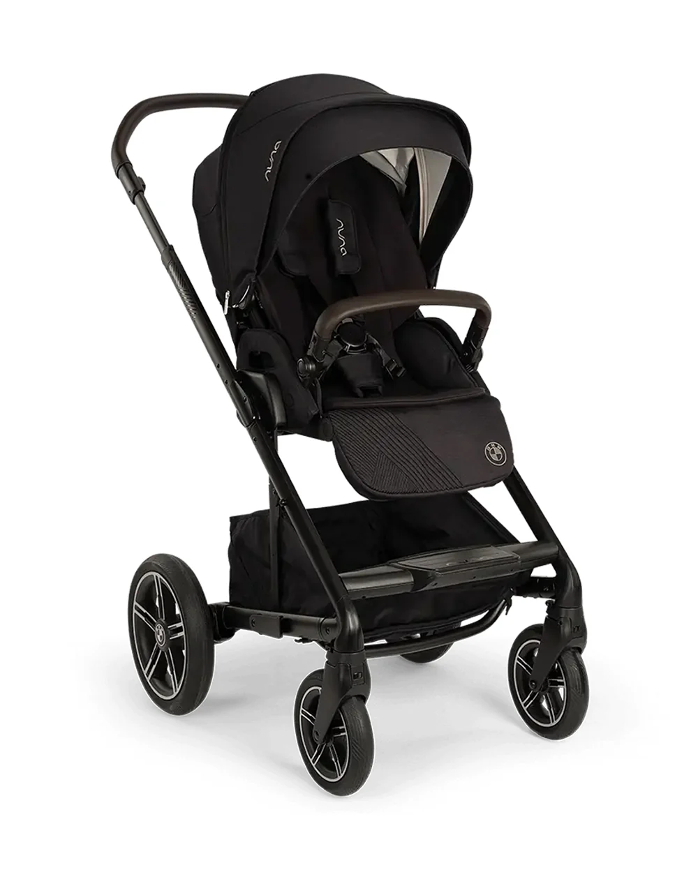 Nuna MIXX Next BMW Collection Stroller-With Cup Holder-Metal BMW Badge On Window Flap-Exclusvie Wheels With BMW Trinity Pattern-2 Years Warranty-Pram for 0 to 4Y (Upto 22 Kg)-Element - Image 6