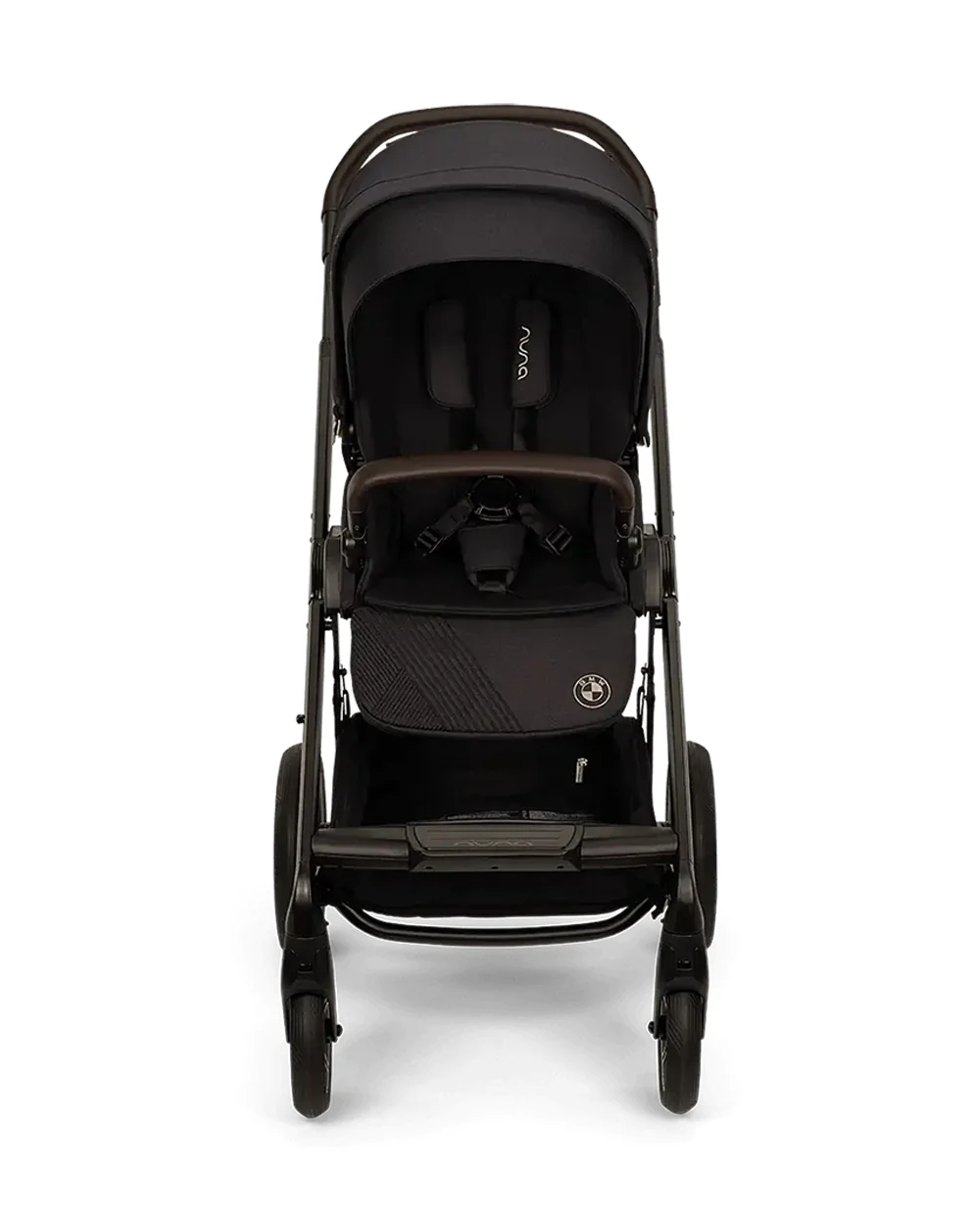 Nuna MIXX Next BMW Collection Stroller-With Cup Holder-Metal BMW Badge On Window Flap-Exclusvie Wheels With BMW Trinity Pattern-2 Years Warranty-Pram for 0 to 4Y (Upto 22 Kg)-Element - Image 7