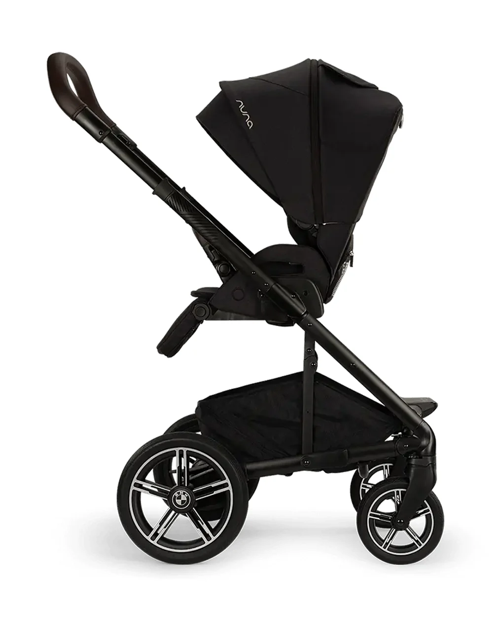 Nuna MIXX Next BMW Collection Stroller-With Cup Holder-Metal BMW Badge On Window Flap-Exclusvie Wheels With BMW Trinity Pattern-2 Years Warranty-Pram for 0 to 4Y (Upto 22 Kg)-Element - Image 9