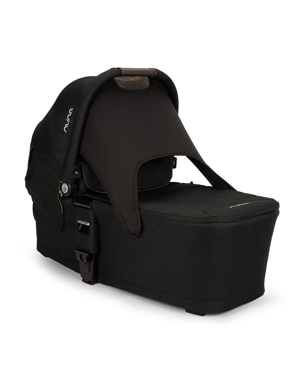 Nuna MIXX Next Carry Cot-Protective UPF 50+ Canopy-Compact Flat Fold-Non Slip Feet-For 0M+ (Upto 9 Kg)-Caviar - Image 3