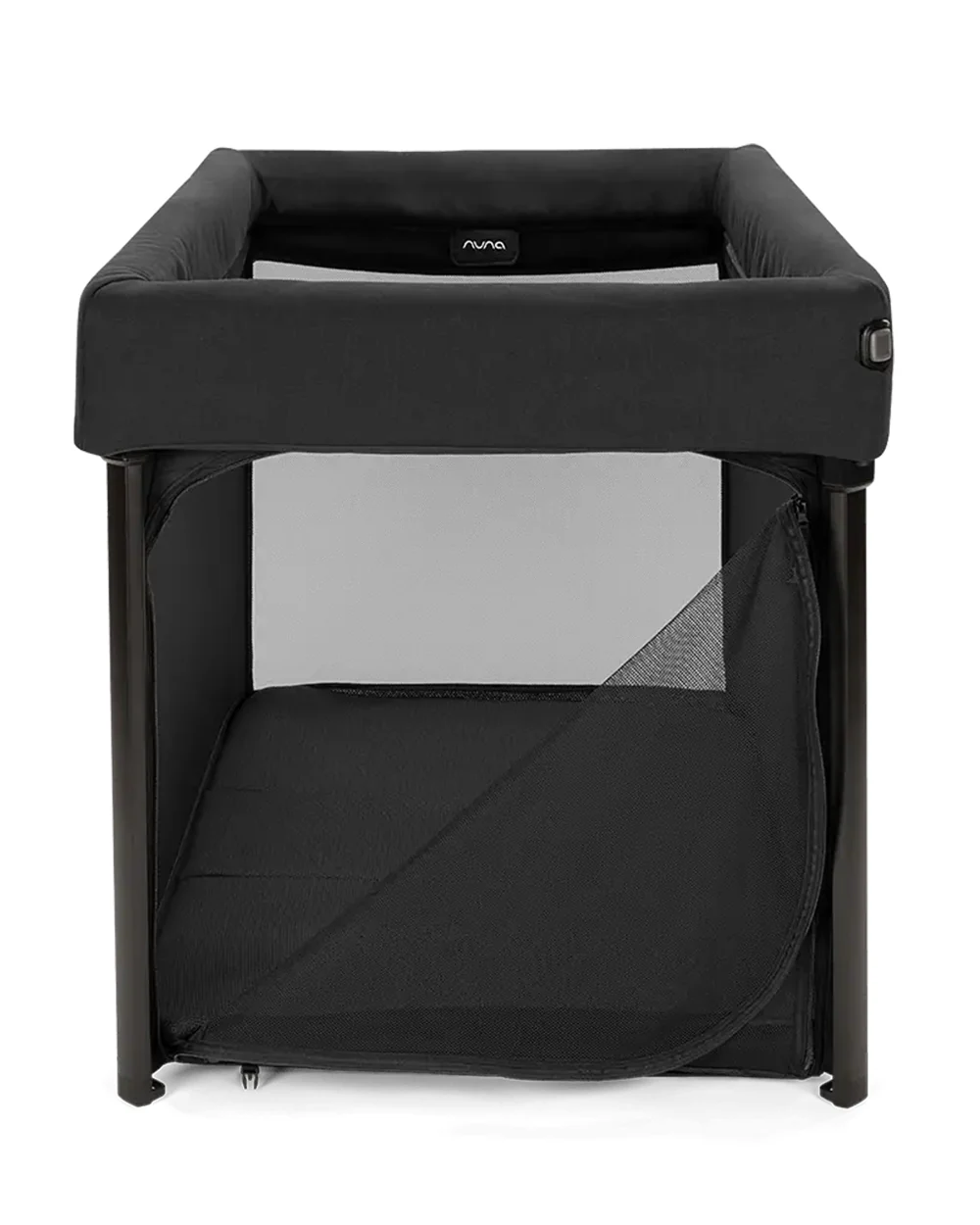 Nuna PAAL Playard & Travel Crib-Functions As A Bassinet-With Padded Edges For Extra Safety-With Removable Mattress & Two Adjustable Mattress Height-Compact Fold & Includes Travel Bag-Caviar - Image 12
