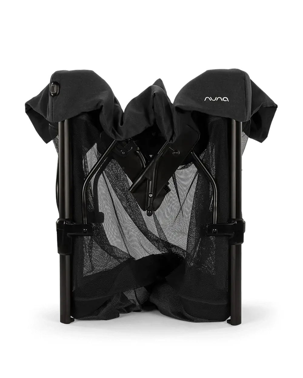 Nuna PAAL Playard & Travel Crib-Functions As A Bassinet-With Padded Edges For Extra Safety-With Removable Mattress & Two Adjustable Mattress Height-Compact Fold & Includes Travel Bag-Caviar - Image 13