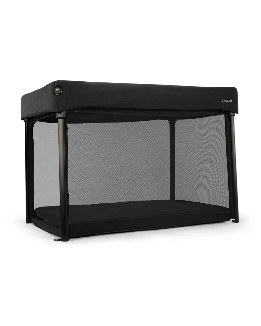 Nuna PAAL Playard & Travel Crib-Functions As A Bassinet-With Padded Edges For Extra Safety-With Removable Mattress & Two Adjustable Mattress Height-Compact Fold & Includes Travel Bag-Caviar - Image 3