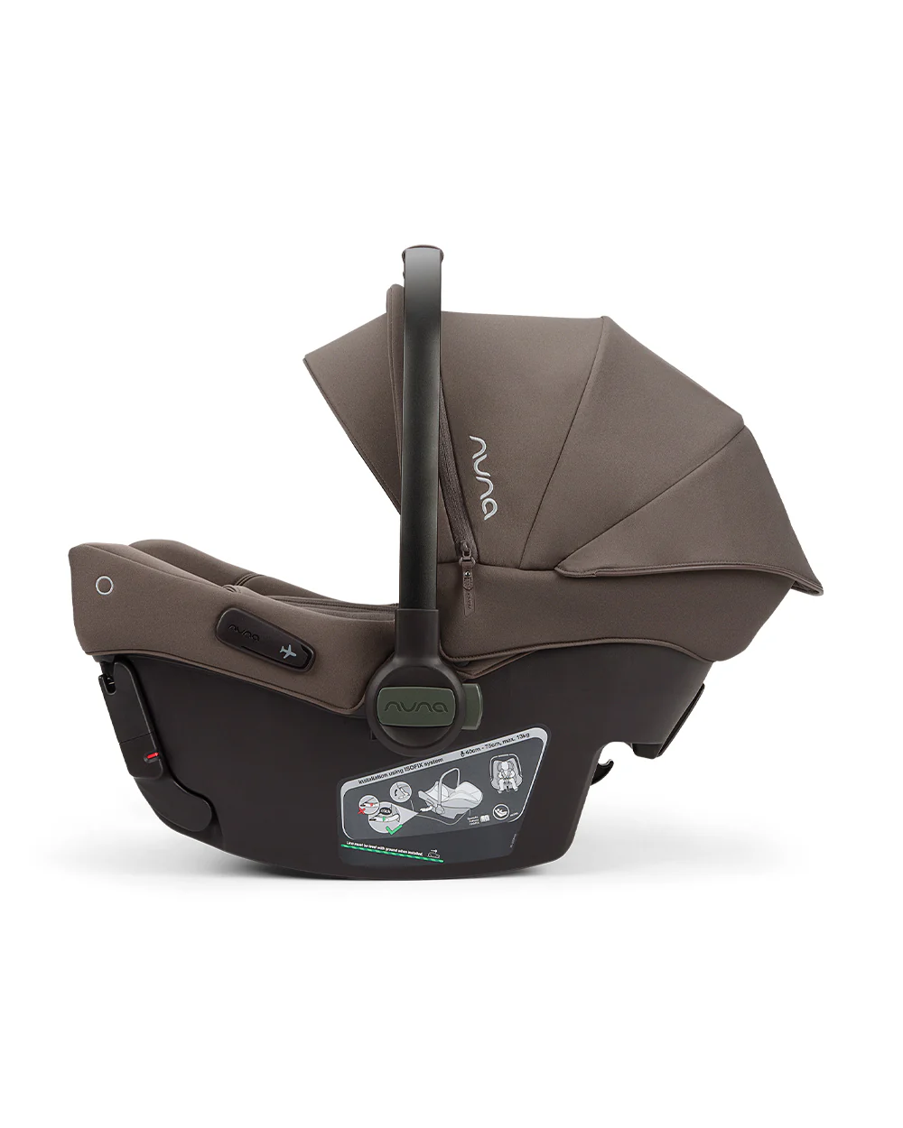 Nuna PIPA Urbn Baby Car Seat-Rear Facing-TUV Aircraft Certified-Integrated ISOFIX Connectors for Easy Installation-Ultra Lightweight-For 0M+ (Upto 13Kg)-Chestnut - Image 8