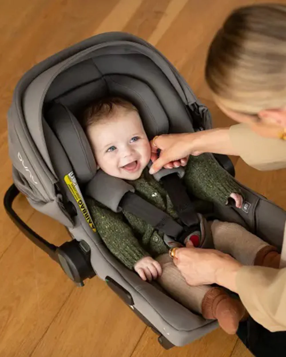 Nuna PIPA Urbn Baby Car Seat-Rear Facing-TUV Aircraft Certified-Integrated ISOFIX Connectors for Easy Installation-Ultra Lightweight-For 0M+ (Upto 13Kg)-Granite - Image 22