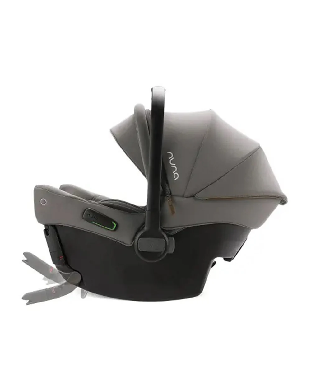 Nuna PIPA Urbn Baby Car Seat-Rear Facing-TUV Aircraft Certified-Integrated ISOFIX Connectors for Easy Installation-Ultra Lightweight-For 0M+ (Upto 13Kg)-Granite - Image 8