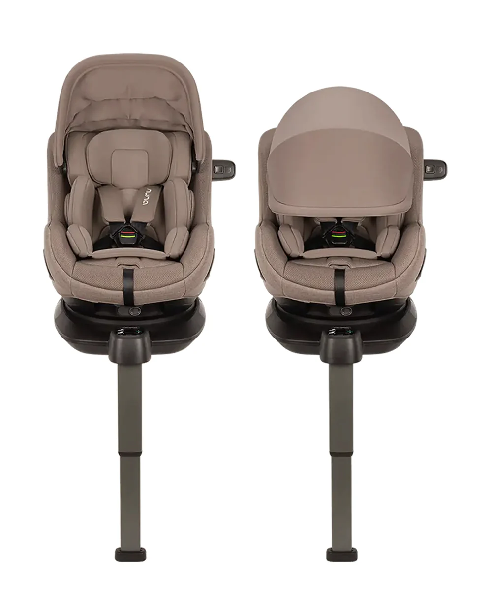 Nuna PRUU Aire Baby Car Seat-Convertible (Forward & Rear Facing)-360 Degrees Rotation-With Retractabe Sun Canopy-Moisture Absorbing Airy Mesh-5 Positions Recline In Both Mode-For 0 to 4Y (Upto 19 Kg)-Cedar - Image 9