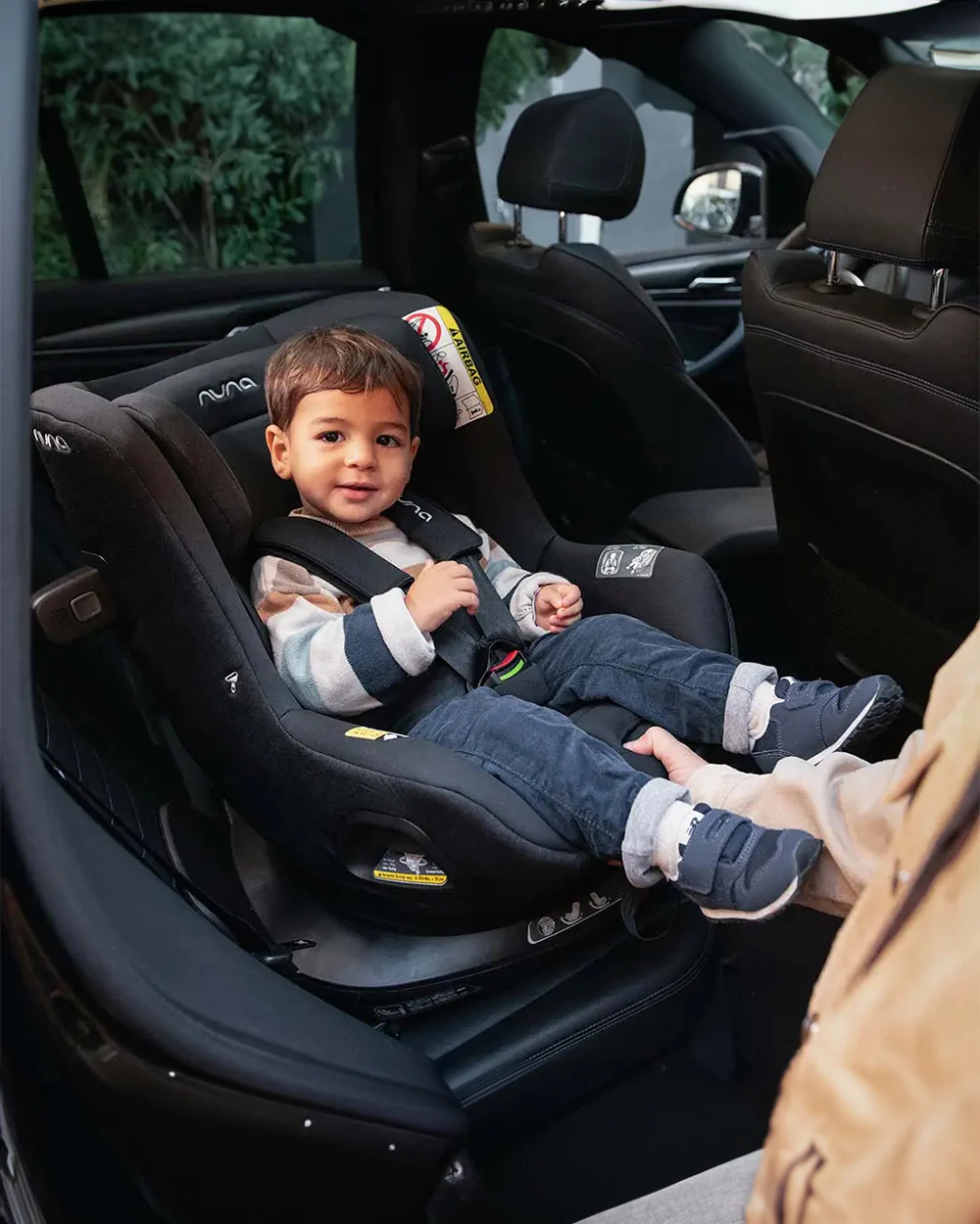 Nuna Pruu Baby Car Seat-Convertible Car Seat-360 Degree Rotation-10 Position Reclining Seat-Integrated Rebound Bar to Minimize Rotation During Impact-2 Years Warranty-For 0 to 4Y (Upto 19Kg)-Caviar - Image 12