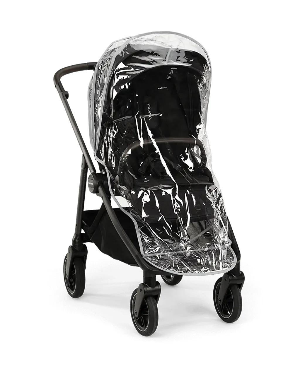 Nuna Swiv Baby Stroller-All Wheel 360 Degree Rotation-3 Positions Adjustable Parent Handle Bar-One Hand Fold-Travel System Compatible-Includes Rain Cover, Travel bag, Cup Holder & Post Adaptors-2 Years Warranty-For 0 to 4Y (Upto 22 Kg)-Caviar - Image 20