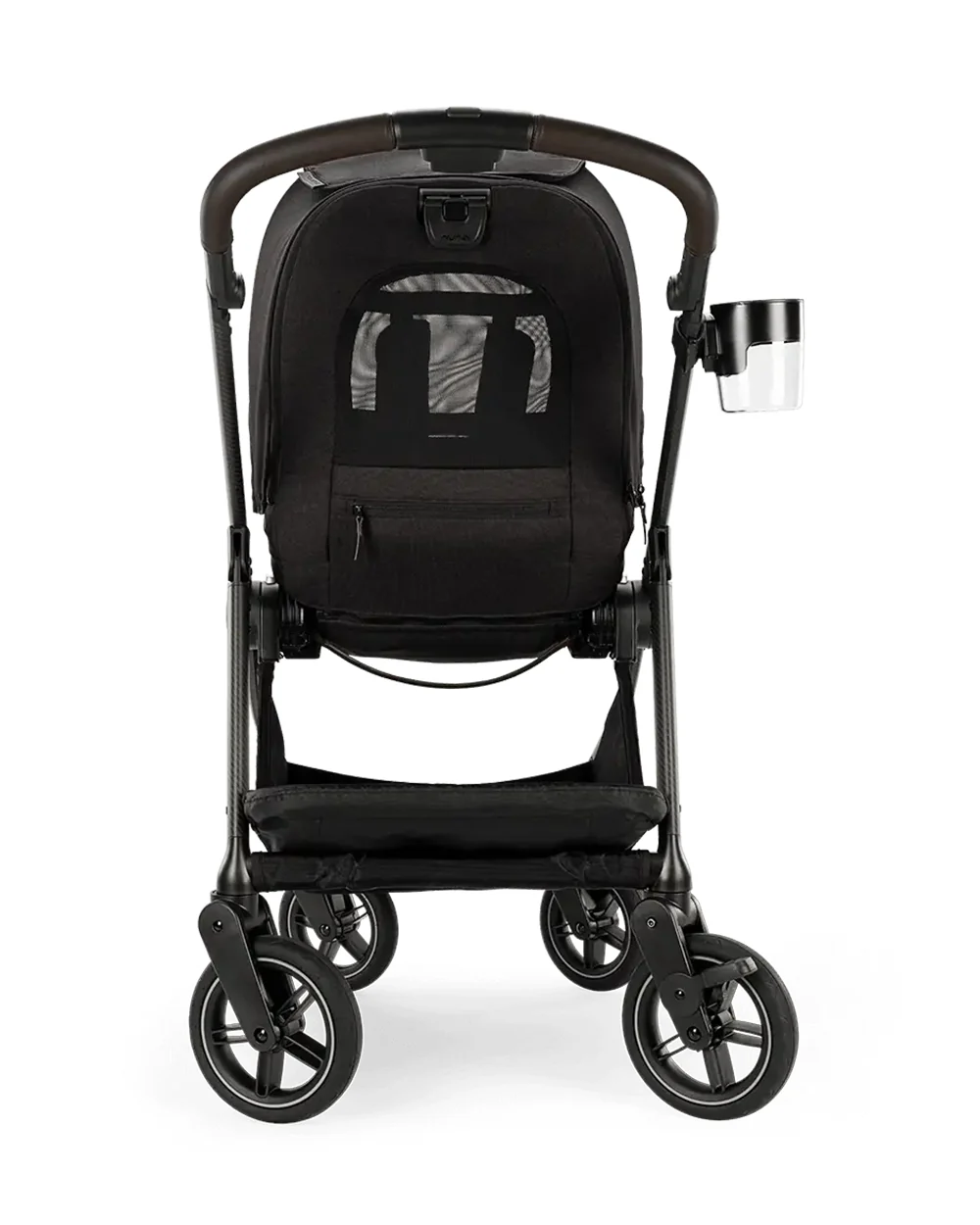 Nuna Swiv Baby Stroller-All Wheel 360 Degree Rotation-3 Positions Adjustable Parent Handle Bar-One Hand Fold-Travel System Compatible-Includes Rain Cover, Travel bag, Cup Holder & Post Adaptors-2 Years Warranty-For 0 to 4Y (Upto 22 Kg)-Caviar - Image 21