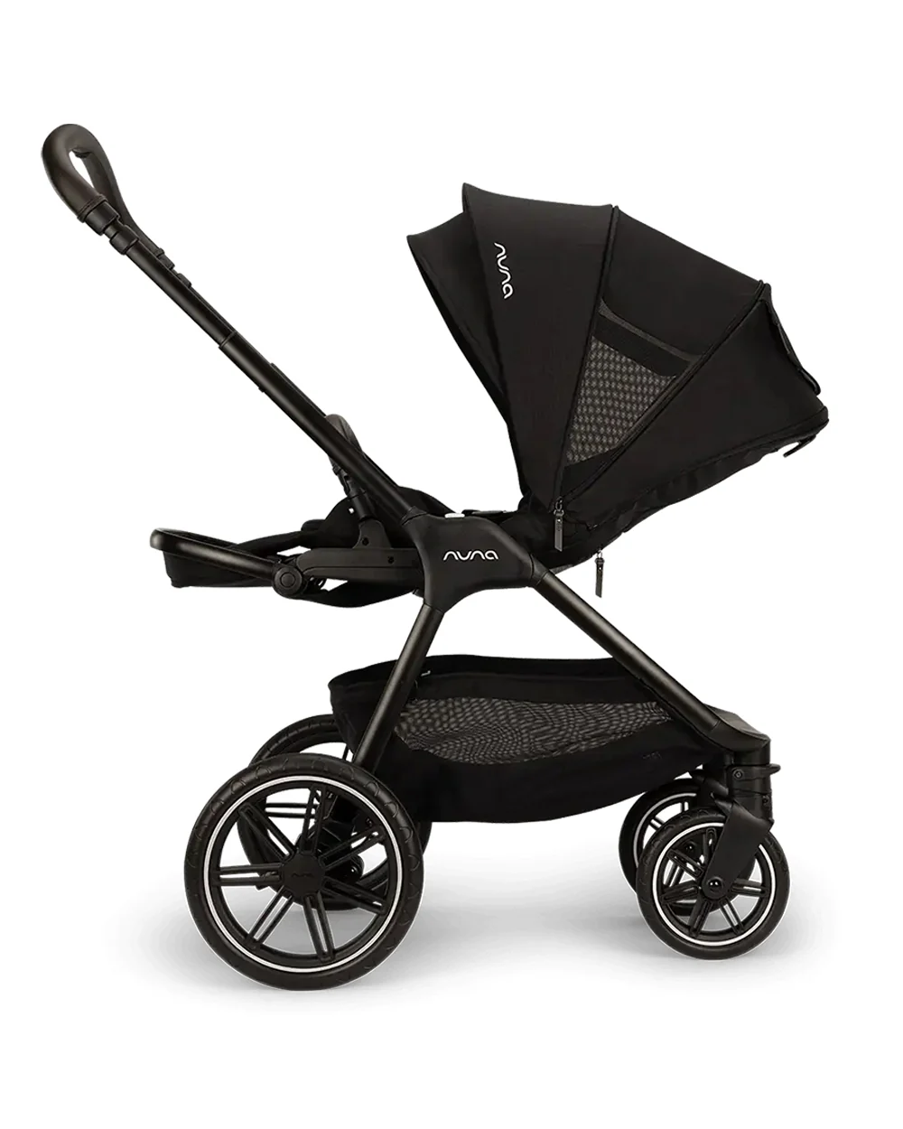 Nuna TRIV LX Baby Stroller-With Cup Holder-2025 Edition-All Terrain Big Rear Wheels-Reversible & Near Flat Reclining Seat-One Hand Fold-2 Years Warranty-For 0 to 4 Years (Upto 22 Kg)-Caviar - Image 11