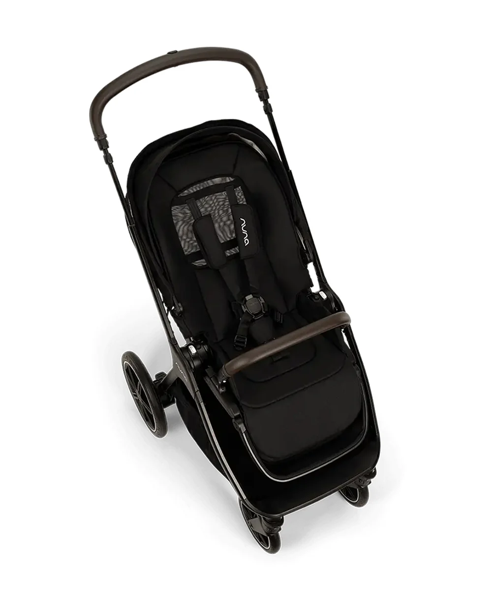 Nuna TRIV LX Baby Stroller-With Cup Holder-2025 Edition-All Terrain Big Rear Wheels-Reversible & Near Flat Reclining Seat-One Hand Fold-2 Years Warranty-For 0 to 4 Years (Upto 22 Kg)-Caviar - Image 12