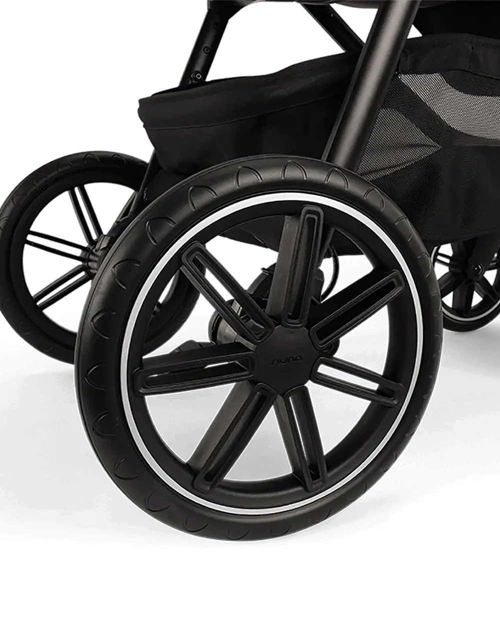 Nuna TRIV LX Baby Stroller-With Cup Holder-2025 Edition-All Terrain Big Rear Wheels-Reversible & Near Flat Reclining Seat-One Hand Fold-2 Years Warranty-For 0 to 4 Years (Upto 22 Kg)-Caviar - Image 14