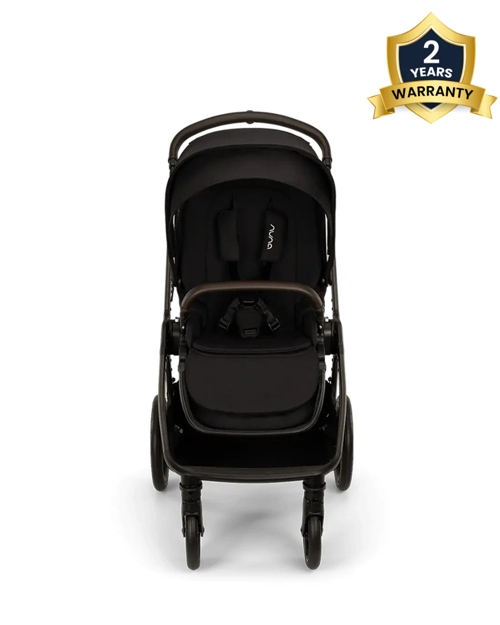 Nuna TRIV LX Baby Stroller-With Cup Holder-2025 Edition-All Terrain Big Rear Wheels-Reversible & Near Flat Reclining Seat-One Hand Fold-2 Years Warranty-For 0 to 4 Years (Upto 22 Kg)-Caviar - Image 2