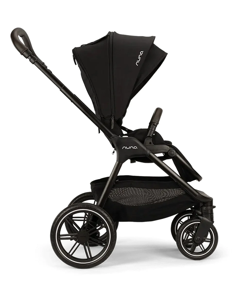 Nuna TRIV LX Baby Stroller-With Cup Holder-2025 Edition-All Terrain Big Rear Wheels-Reversible & Near Flat Reclining Seat-One Hand Fold-2 Years Warranty-For 0 to 4 Years (Upto 22 Kg)-Caviar - Image 9