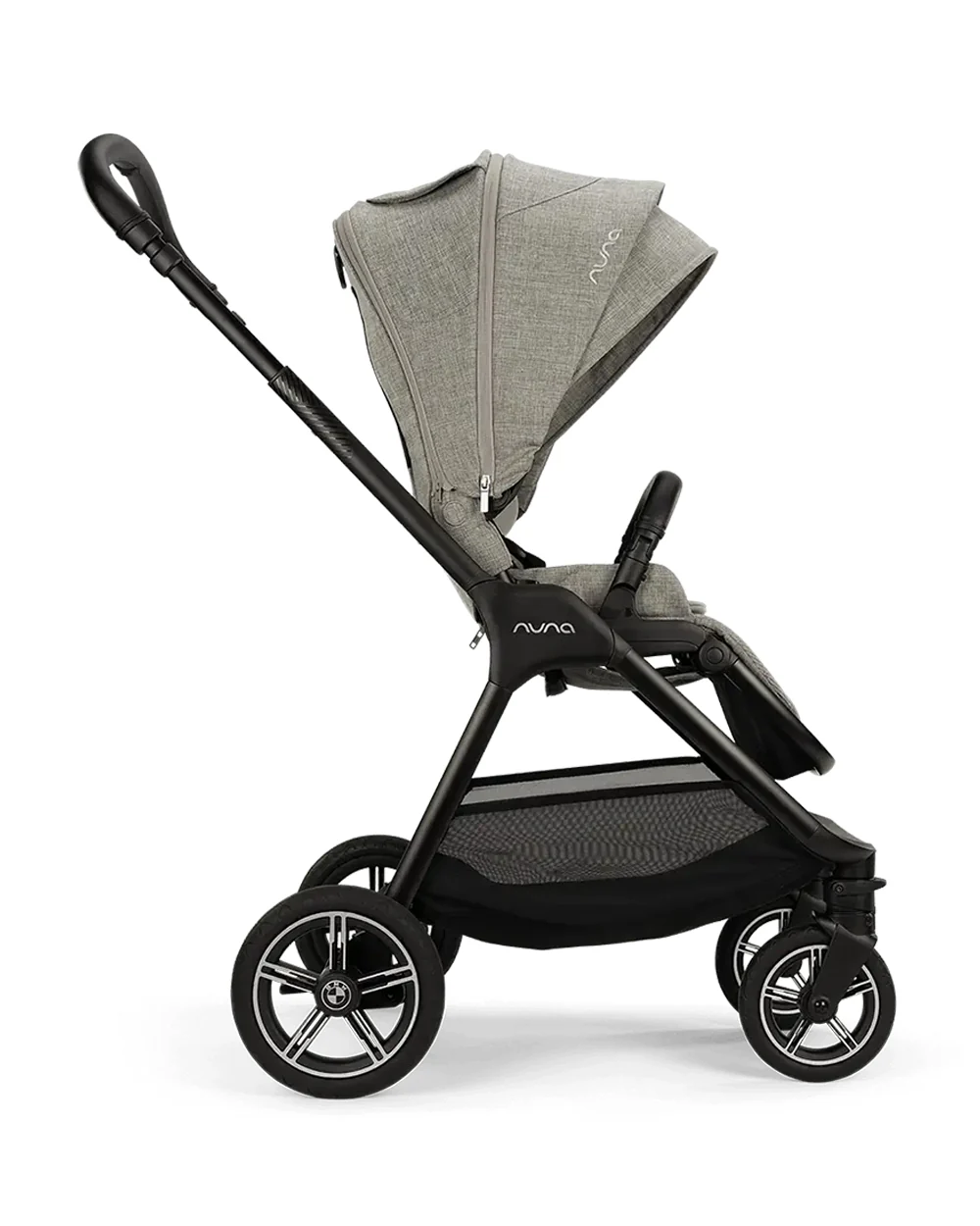 Nuna TRIV Next Stroller BMW Collection-With Cup Holder & Travel Bag-Metal BMW Badge On Window Flap-Exclusvie Wheels With BMW Trinity Pattern-Pram for 0 to 4Y (Upto 22Kg)-Graphene - Image 10
