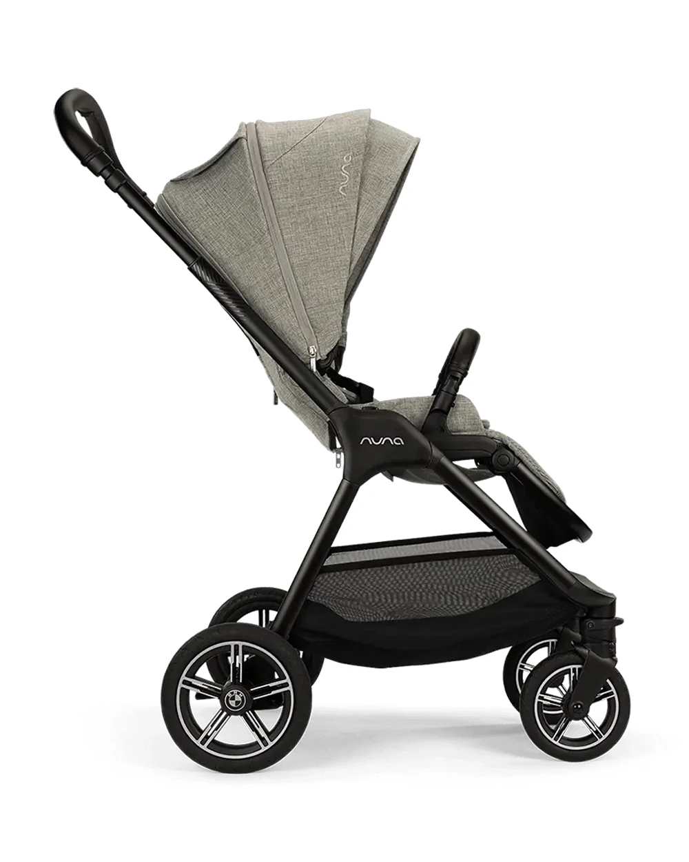 Nuna TRIV Next BMW Collection Stroller-With Cup Holder-Metal BMW Badge On Window Flap-Exclusvie Wheels With BMW Trinity Pattern-2 Years Warranty-Pram for 0 to 4Y (Upto 22 Kg)-Graphene - Image 13