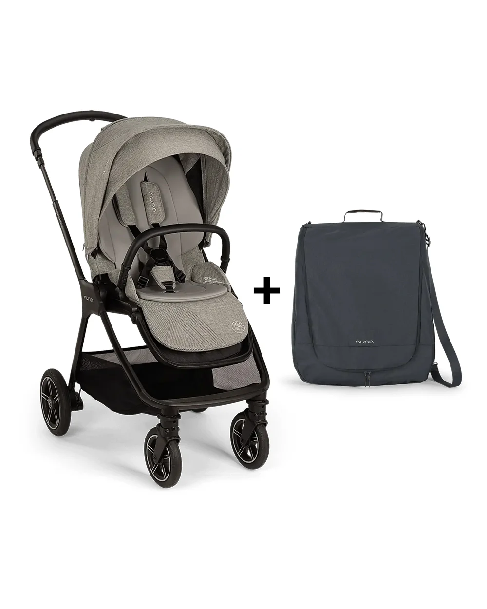 Nuna TRIV Next Stroller BMW Collection-With Cup Holder & Travel Bag-Metal BMW Badge On Window Flap-Exclusvie Wheels With BMW Trinity Pattern-Pram for 0 to 4Y (Upto 22Kg)-Graphene - Image 14